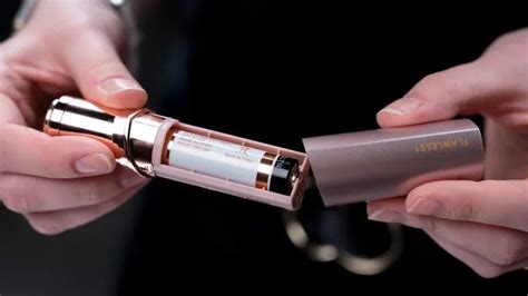 how to open flawless hair remover battery